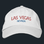 Casquette Brodée LAS VEGAS NEVADA Rouge Bleu Blanc Coton<br><div class="desc">LAS VEGAS NEVADA casquette en coton rouge bleu blanc. Fait un cadeau merveilleux pour tous ceux qui aiment Vegas! Si vous préférez avoir votre texte personnel, il vous suffit de cliquer sur le bouton "Personnaliser ce modèle" pour entrer votre choix de texte personnalisé. La broderie est également personnalisable à d'autres...</div>