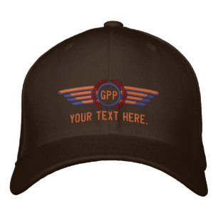 Casquette Brodée Lauréats d'aviation Monogrammes personnalisés Aile