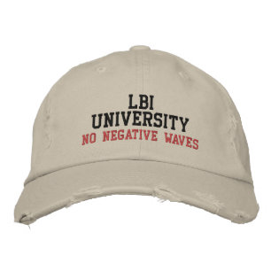 CASQUETTE BRODÉE LBI UNIVERSITÉ PAS DE VAGUES NÉGATIVES