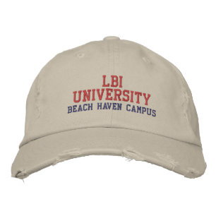 CASQUETTE BRODÉE LBI UNIVERSITY BEACH HAVEN CAMPUS
