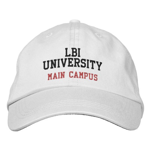 CASQUETTE BRODÉE LBI UNIVERSITY CAMPUS PRINCIPAL (Devant)