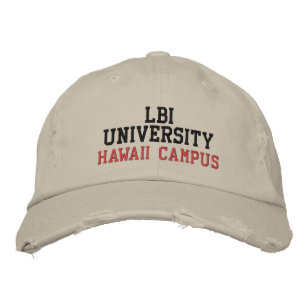 CASQUETTE BRODÉE LBI UNIVERSITY HAWAII CAMPUS