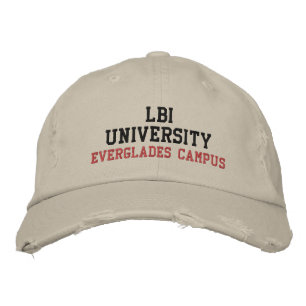CASQUETTE BRODÉE LBI UNIVERSITY (TM) EVERGLADES CAMPUS
