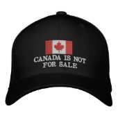 Casquette Brodée Le Canada n'est pas à vendre (Devant)