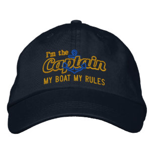 Casquette Brodée Le capitaine dit My Boat My Rules