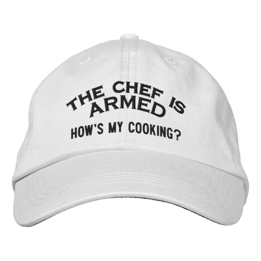 Casquette Brodée Le chef est ARMED 2 (Devant)
