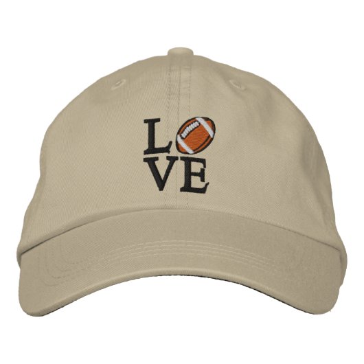 Casquette Brodée Le football d'AMOUR (Devant)