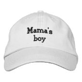 Casquette Brodée Le garçon de maman (Devant)