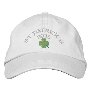 Casquette Brodée Le jour de St Patrick irlandais de shamrock