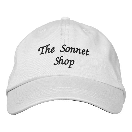 Casquette Brodée Le logo de magasin de sonnet (Devant)