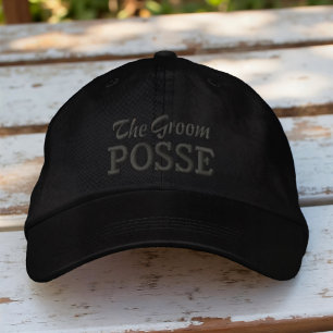 Casquette Brodée Le Marié Posse Mariage Moderne Typographie Simple