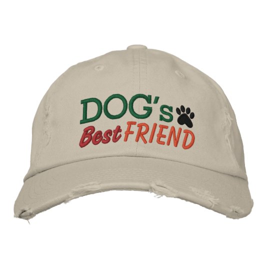 Casquette Brodée Le meilleur ami du chien par SRF (Devant)