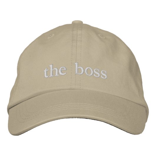 Casquette Brodée Le Patron Brodé (Devant)