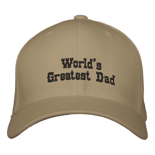 Casquette Brodée Le plus grand papa du monde (Devant)