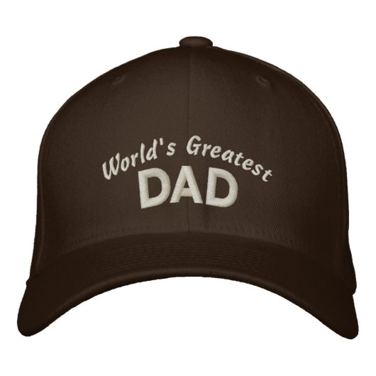 Casquette Brodée Le plus grand papa du monde (Devant)
