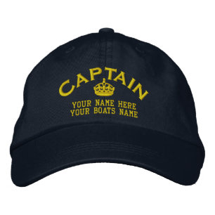 Casquette Brodée Le yacht de marins captains la navigation