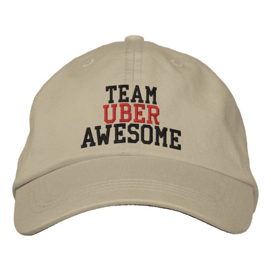 Casquette Brodée L'équipe Uber géniale (Devant)