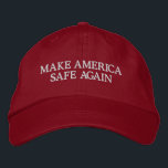Casquette Brodée Les classiques rendent l'Amérique à nouveau sûre C<br><div class="desc">Cette "grande" chose ne semble pas fonctionner si bien. Cette vintage opposition politique anti-maga usée a été brodée avec les mots "RENDRE L'AMÉRIQUE SÛRE À NOUVEAU", mais est aussi modélisée pour que vous changiez ces mots à ce que vous voulez, aussi longtemps qu'ils conviennent.</div>