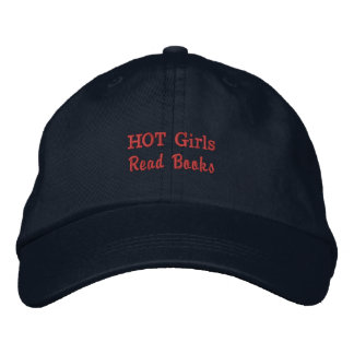 Casquette Brodée Les Filles Chaudes Lisent des Livres en Marine