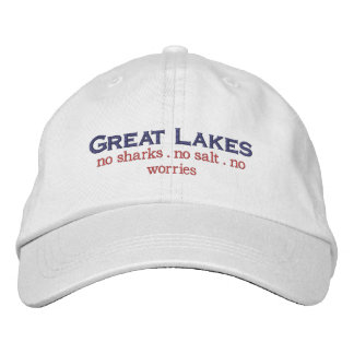 Casquette Brodée Les Grands Lacs pas de requins pas de sel pas de s