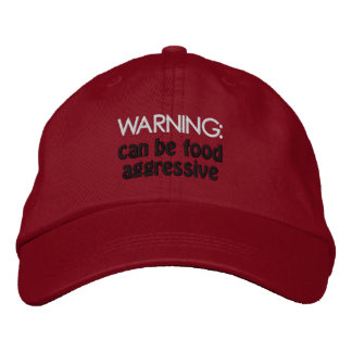 Casquette Brodée Les humains agressifs envers la nourriture ont bes