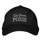 Casquette Brodée Les mariés posse typographie simple moderne de mar (Devant)