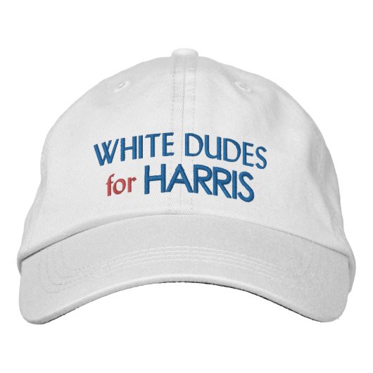 Casquette Brodée Les mecs blancs de Harris (Devant)