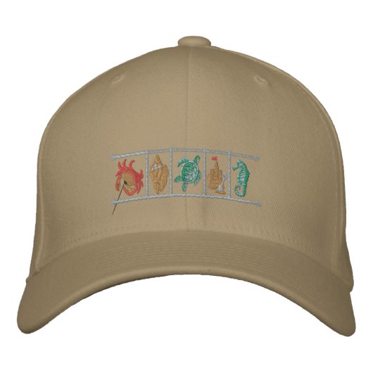 Casquette Brodée Les trésors marins (Devant)
