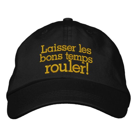 Casquette Brodée Let the Good Times Roll New Orleans - SRF (Devant)