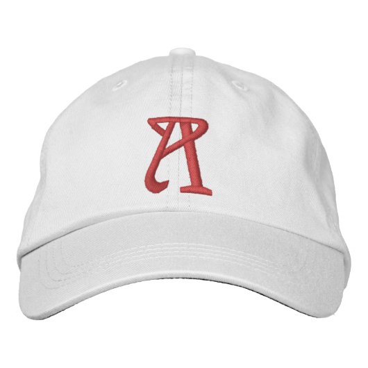 Casquette Brodée Letter A Monogram  (Devant)