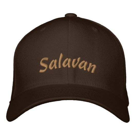 Casquette Brodée Lettering Salavan, your hometown (Devant)