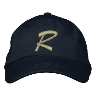 Casquette Brodée Lettre monogramme R brodée