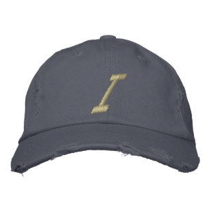 Casquette Brodée LETTRE MONOGRAPHIQUE I DE LA Broderie