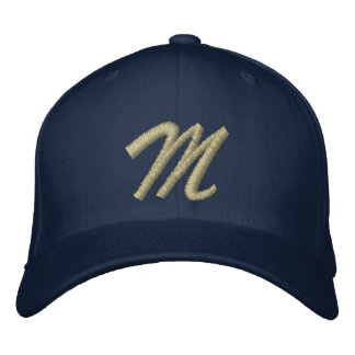 Casquette Brodée LETTRE MONOGRAPHIQUE M Broderie