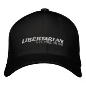 Casquette Brodée libertaire (Devant)