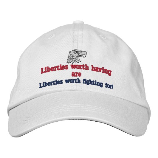 Casquette Brodée Libertés (Devant)