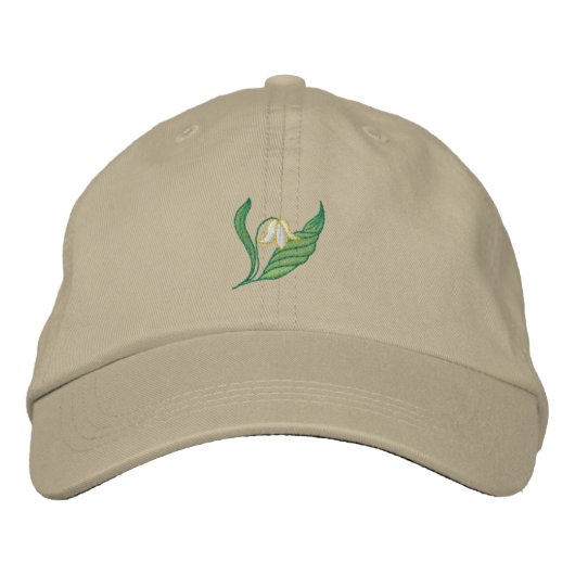 Casquette Brodée Lily De La Vallée (Devant)