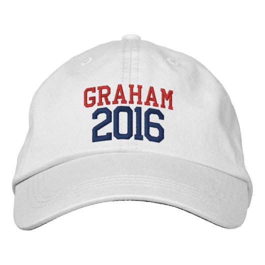 Casquette Brodée Lindsey Graham Présidente 2016 (Devant)