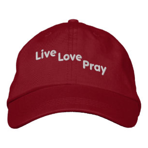 Casquette Brodée Live Love Pray Bible Citation Personnaliser It