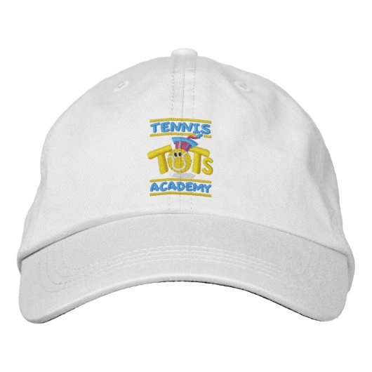 Casquette Brodée Logo empilé de Tennis Tots Academy (Devant)