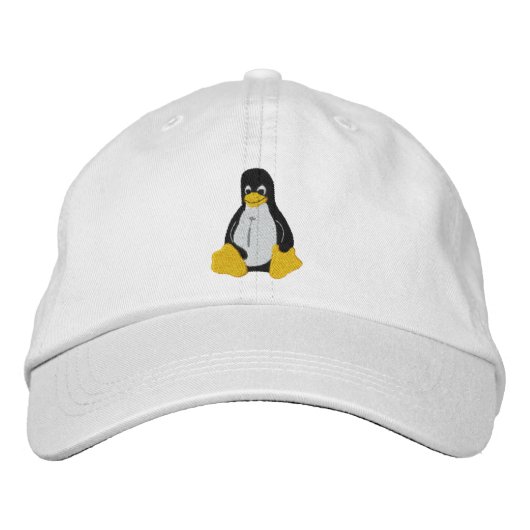 Casquette Brodée Logo Linux avec Tux le pingouin (Devant)