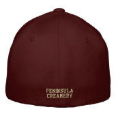 Casquette Brodée Logo PC Ice Cream Man (drk red/crm) (Dos)