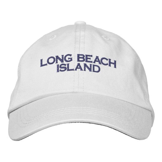 Casquette Brodée LONG BEACH ISLAND Embroidered Hat (Devant)