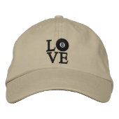 Casquette Brodée LOVE Billiards (Devant)