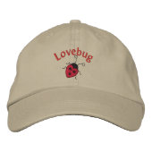 Casquette Brodée LoveBug avec Ladybug (Devant)