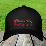 Casquette Brodée Lucerne & Suisse fashion / Swiss Flag Patriot<br><div class="desc">Casquettes brodés : Suisse & Lucerne,  Swiss Flag mode baseball / chapeaux camionneurs pour patriotes suisses - amour mon pays,  voyages,  vacances / fans de sport</div>