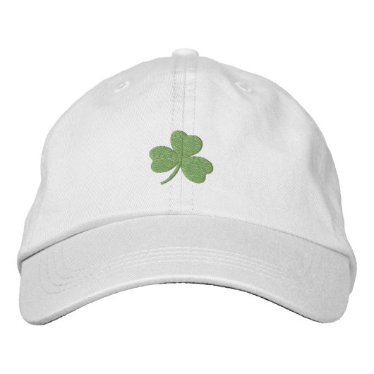 Casquette Brodée Lucky Shamrock Irish Green (Devant)