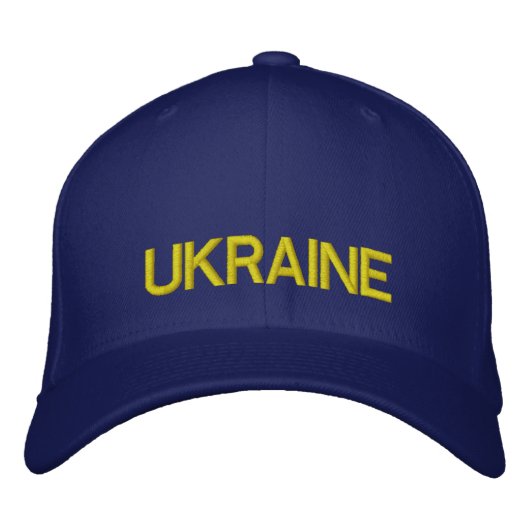 Casquette Brodée L'Ukraine Embodée Custom Ha (Devant)