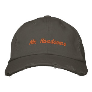 Casquette Brodée M. Handsome Imprimé sur mesure avant arrière 777 V