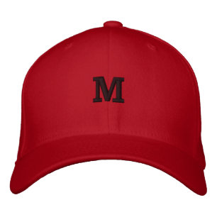 Casquette Brodée M LETTRE MONOGRAPHIQUE INITIALE CARTE Casquette-la